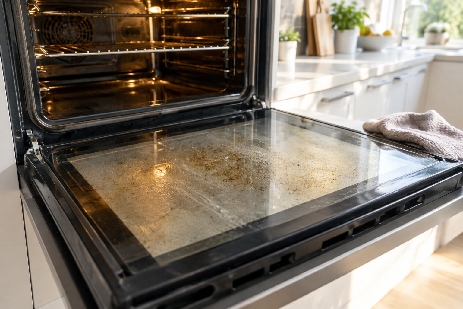How to Clean an Oven Door Glass Safely